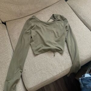 Heart Hips Olive Green Casual Top